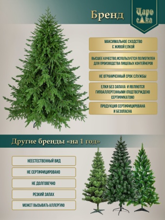 Венок Царь Елка Царский флокированный с освещением 45 см